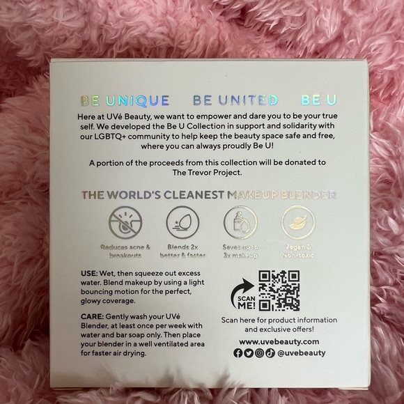 UVE Beauty Be U Luvé Limited Collection Antibacterial Rainbow Makeup Blenders - Picture 6 of 15